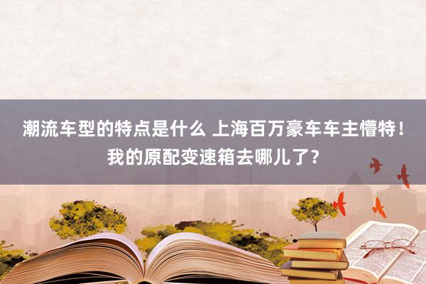 潮流车型的特点是什么 上海百万豪车车主懵特！我的原配变速箱去哪儿了？