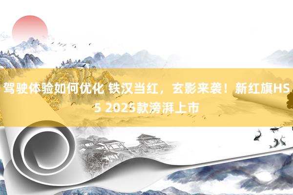 驾驶体验如何优化 铁汉当红，玄影来袭！新红旗HS5 2025款滂湃上市