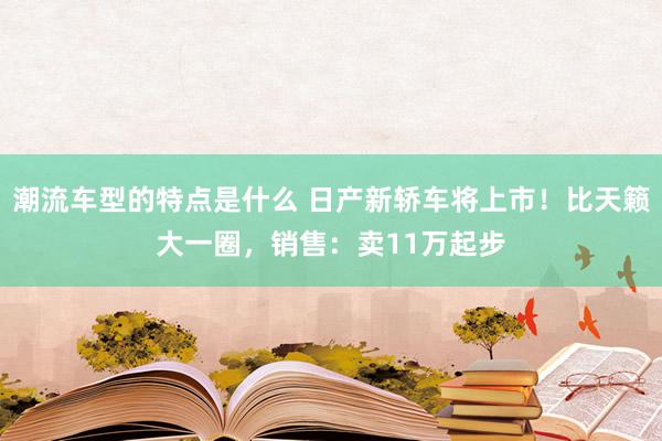 潮流车型的特点是什么 日产新轿车将上市！比天籁大一圈，销售：卖11万起步