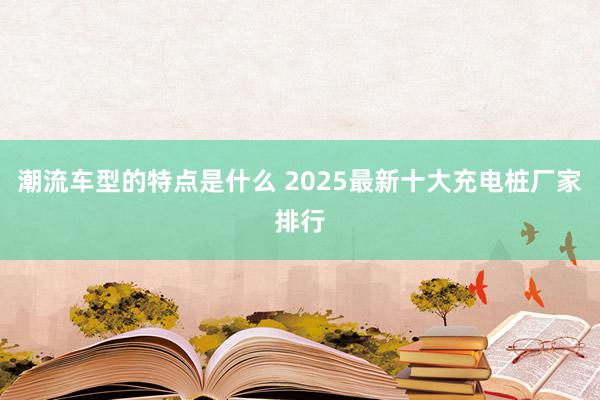 潮流车型的特点是什么 2025最新十大充电桩厂家排行