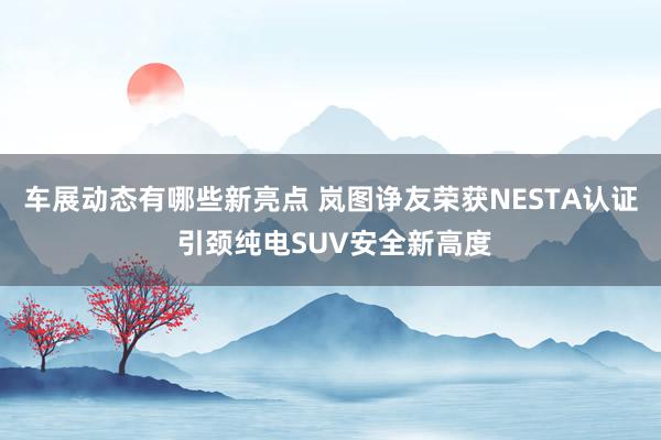 车展动态有哪些新亮点 岚图诤友荣获NESTA认证 引颈纯电SUV安全新高度