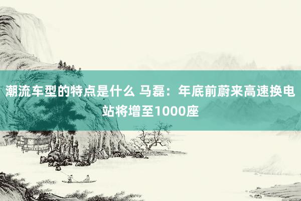 潮流车型的特点是什么 马磊：年底前蔚来高速换电站将增至1000座