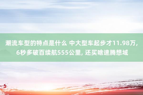 潮流车型的特点是什么 中大型车起步才11.98万, 6秒多破百续航555公里, 还买啥速腾想域