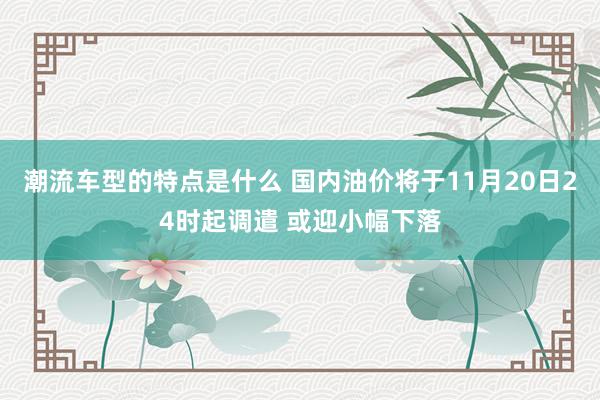 潮流车型的特点是什么 国内油价将于11月20日24时起调遣 或迎小幅下落